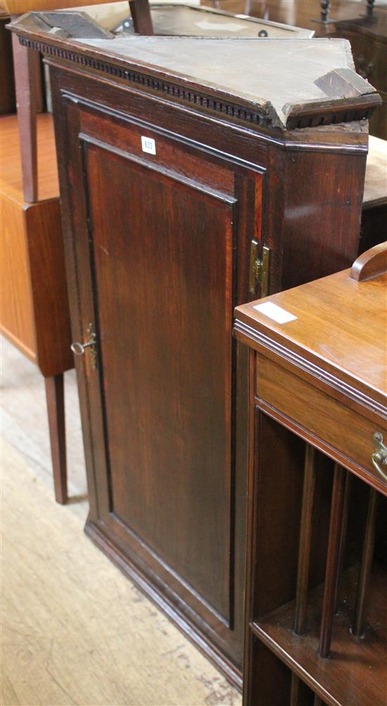 Oak corner cabinet